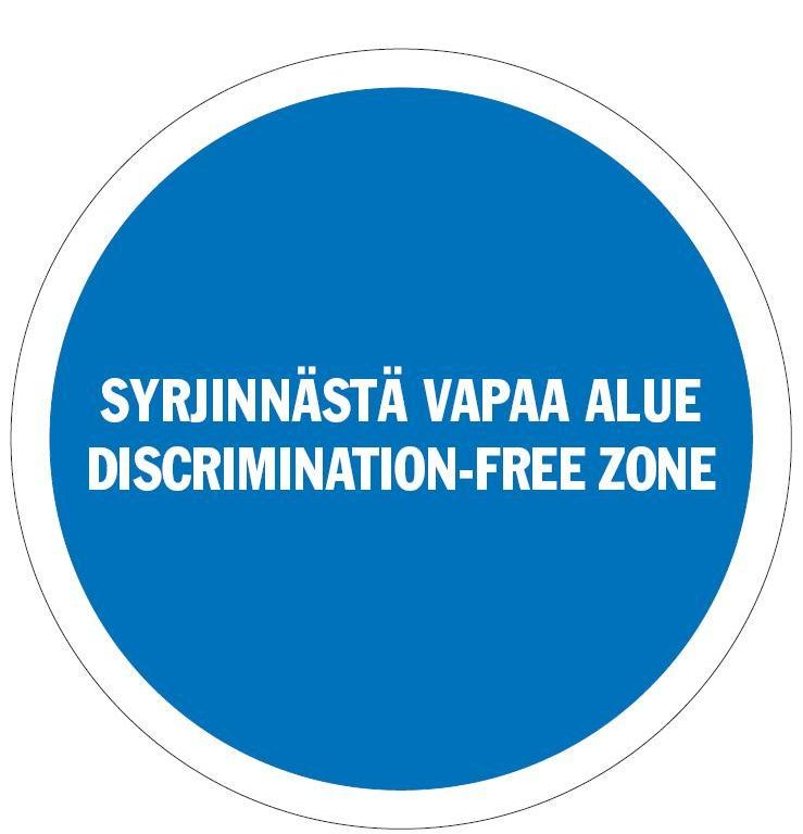 Syrjinnästä vapaa alue -logo.